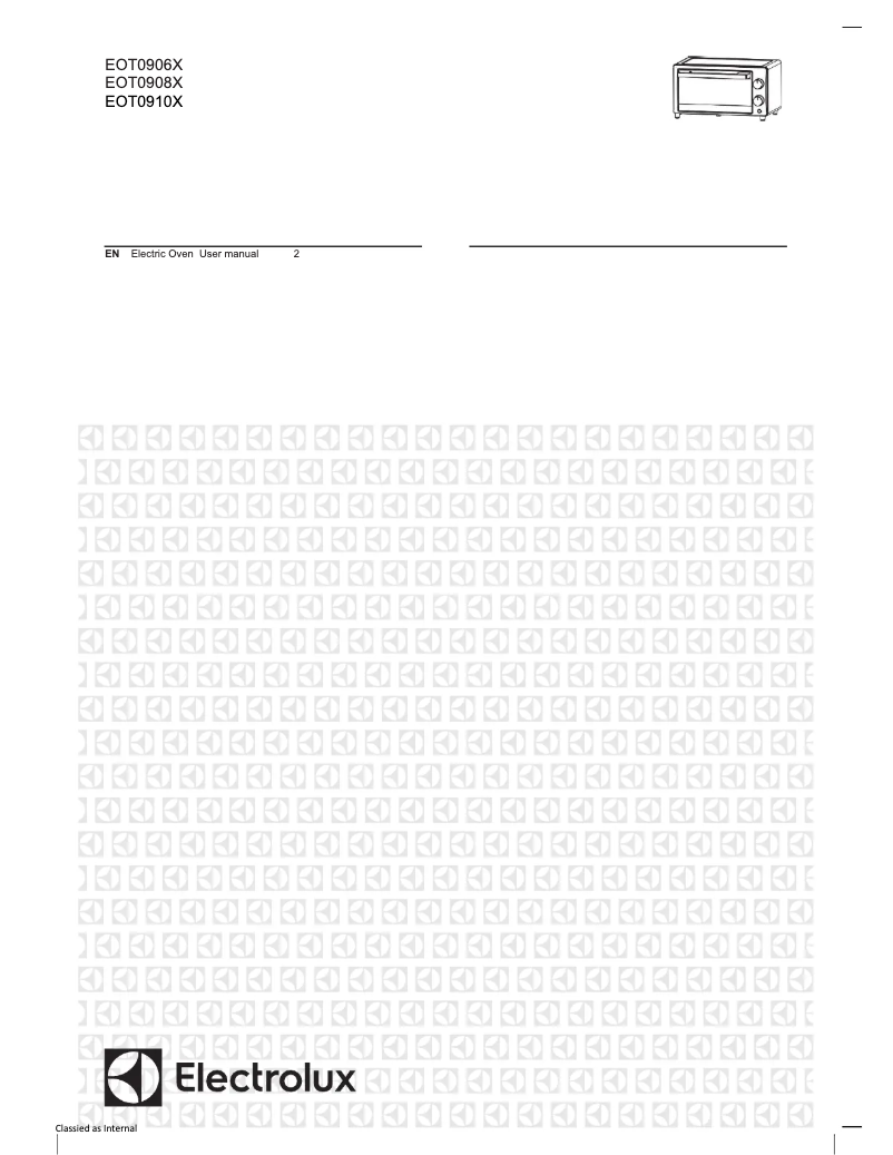 Page 1 de la notice Manuel utilisateur Electrolux EOT0906X