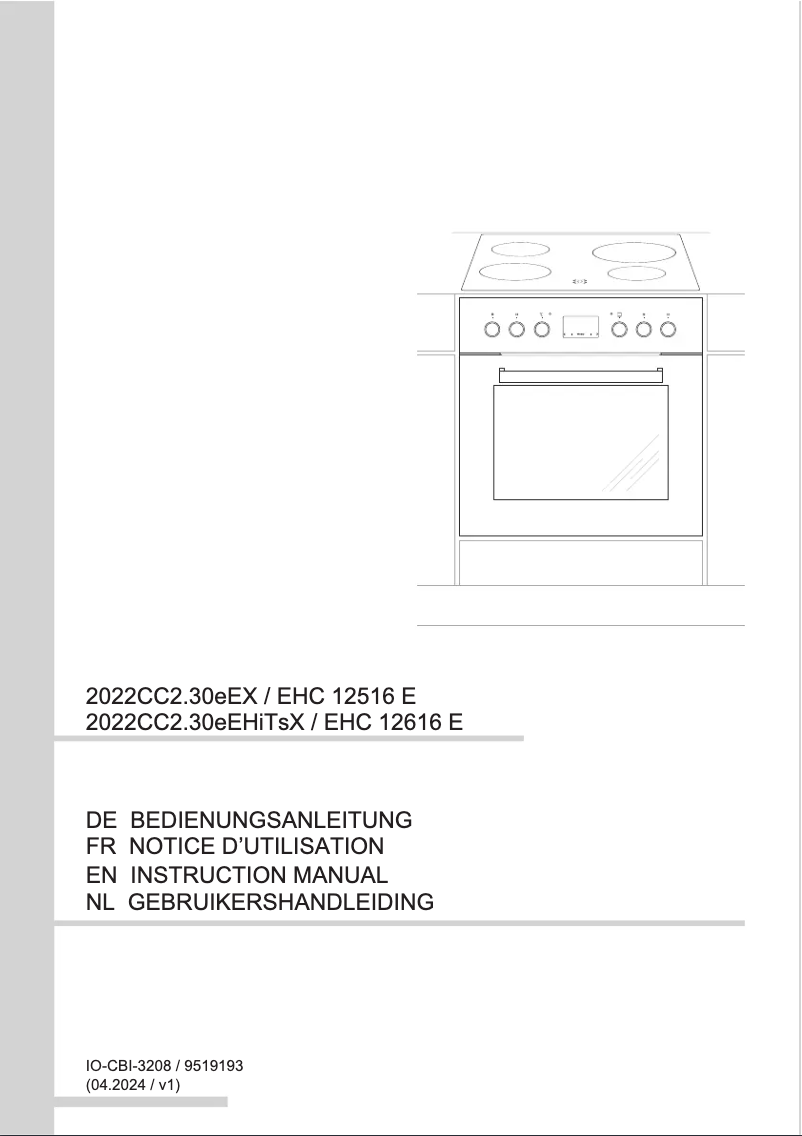 Página 1 del manual Manual de usuario Amica EHC 12516 E