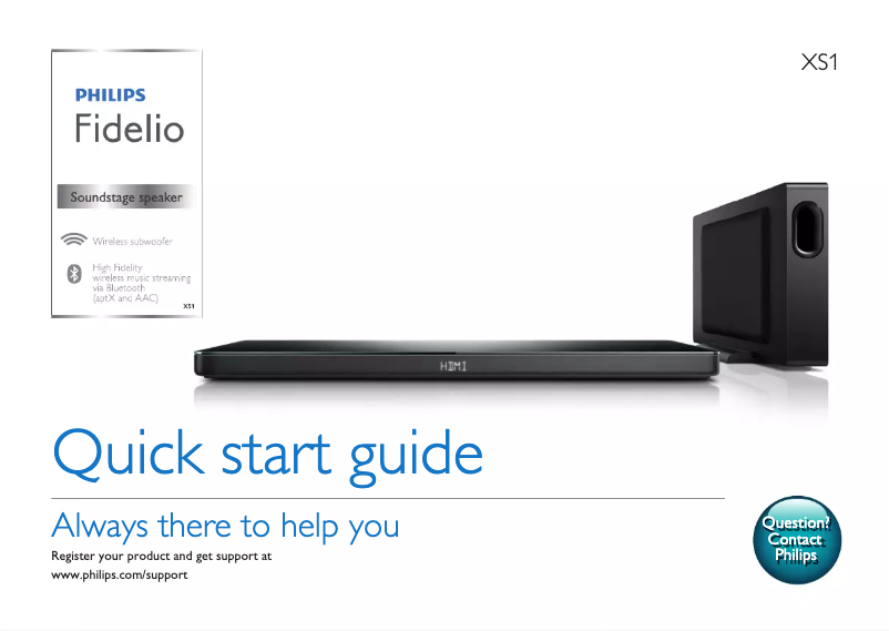 Image de la première page du manuel de l'appareil Fidelio XS1