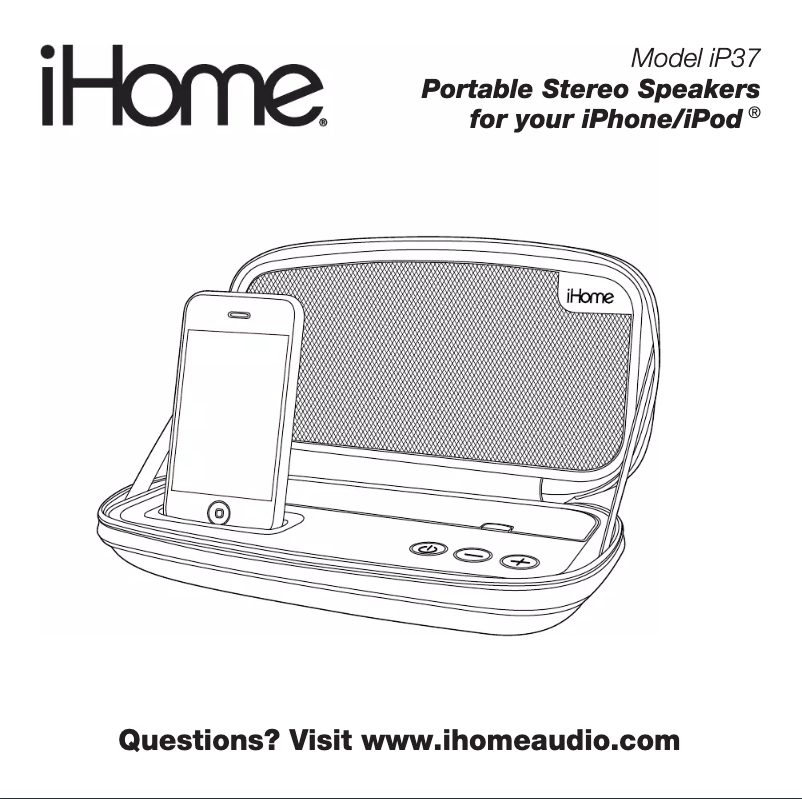 Página 1 del manual Manual de usuario iHome iP37