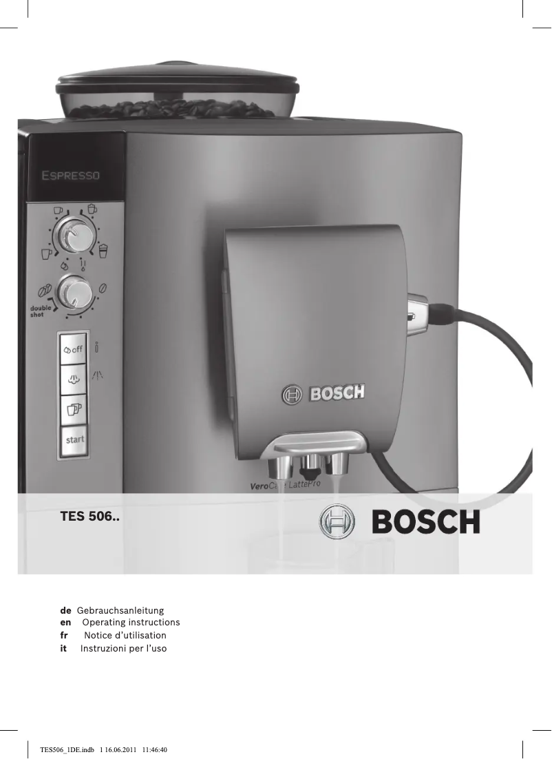 Page n°1 - Manuel utilisateur Bosch TES50651DE