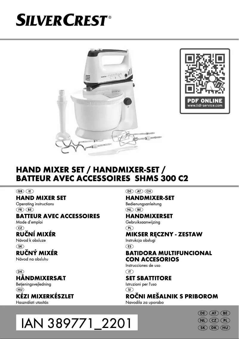 Image de la première page du manuel de l'appareil SHMS 300 C2