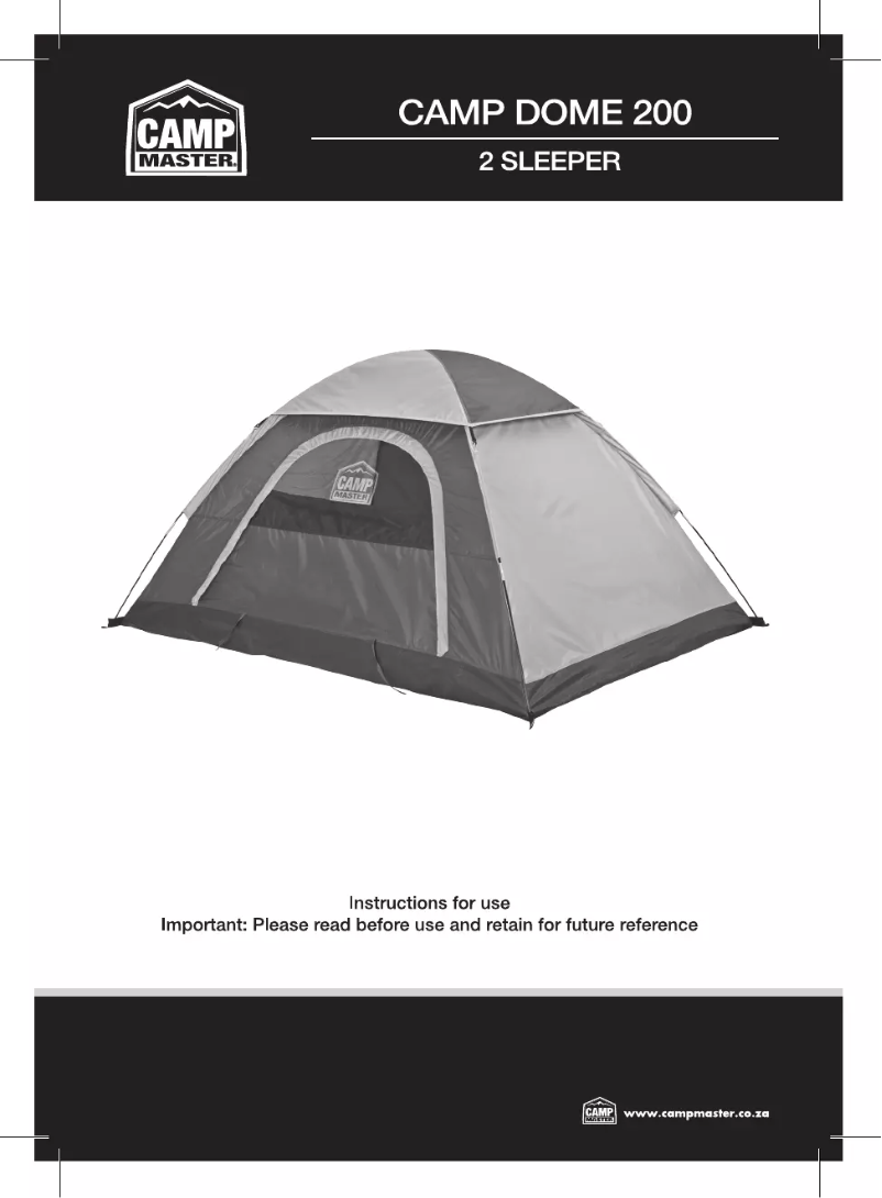 Página 1 del manual Manual de usuario Camp Master Camp Dome 200