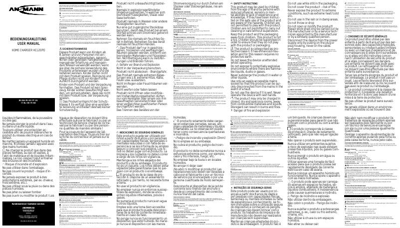 Image de la première page du manuel de l'appareil HC120PD