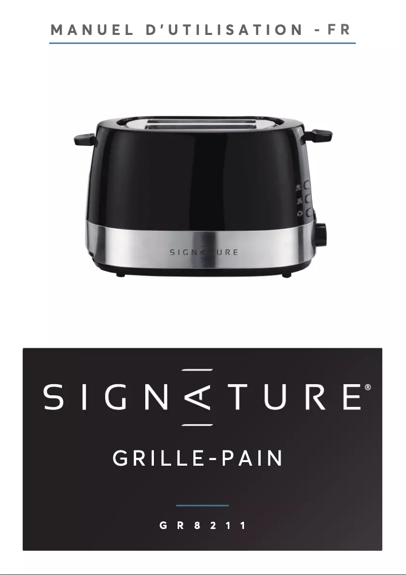 Page n°1 - Manuel utilisateur Signature GR8211