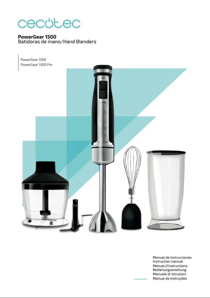 Page n°1 - Manuel utilisateur Cecotec PowerGear 1500 M