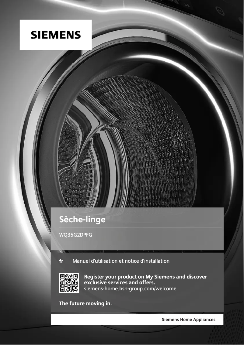 Image de la première page du manuel de l'appareil WQ35G2DPFG