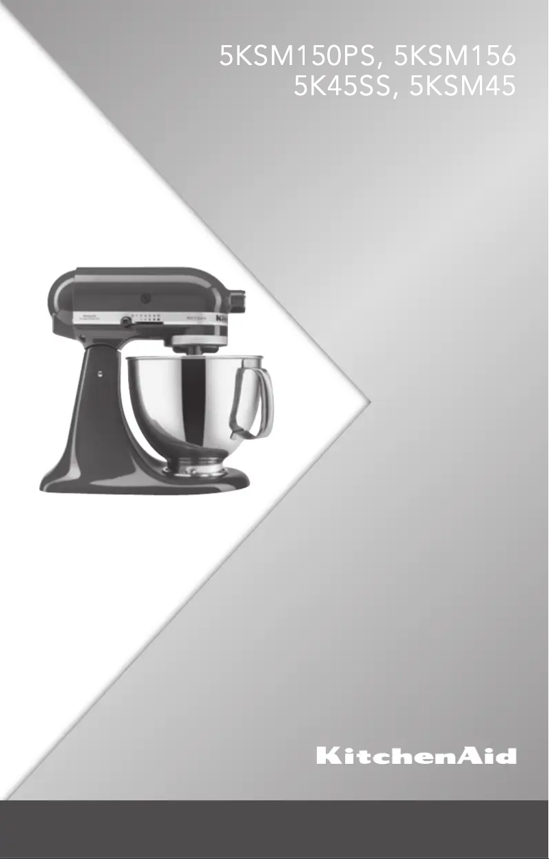 Page n°1 - Manuel utilisateur KitchenAid Classic Mixer 5K45SSEWH