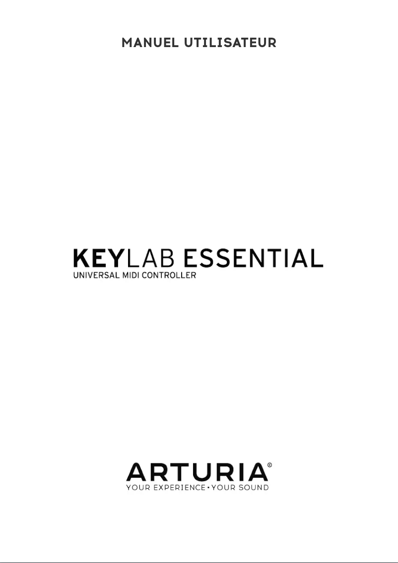 Page n°1 - Manuel utilisateur Arturia KeyLab Essential 88