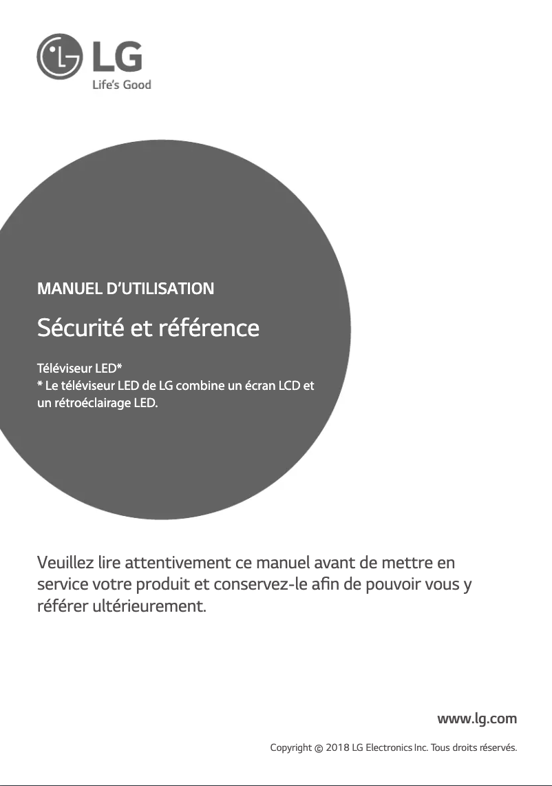 Página 1 del manual Manual de usuario LG 70UK7000PVA