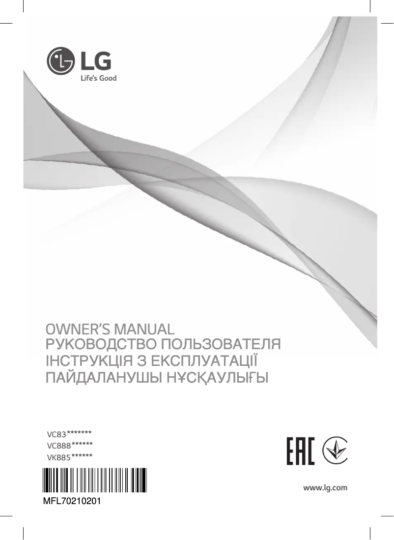 Página 1 del manual Manual de usuario LG VC83101UHAQ
