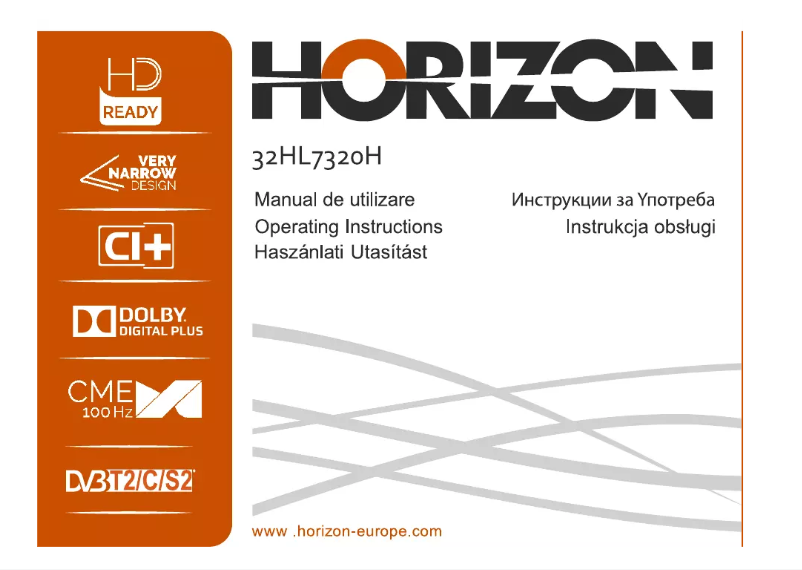 Page n°1 - Manuel utilisateur Horizon 32HL7321H