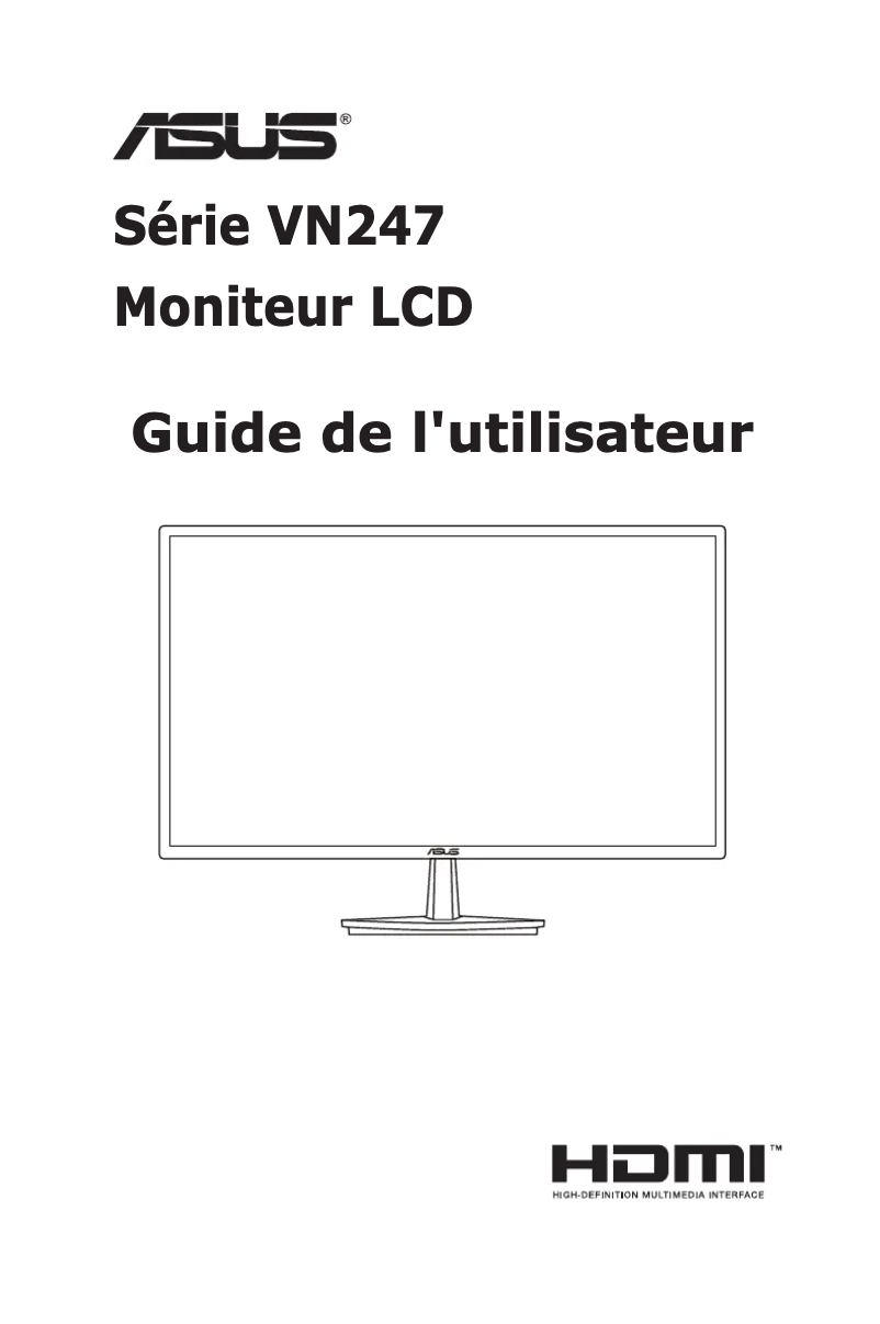 Image de la première page du manuel de l'appareil VN247NA