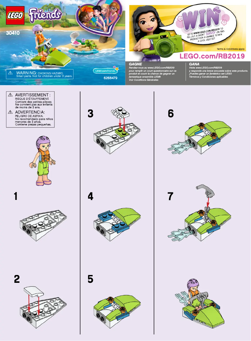 Page 1 de la notice Manuel utilisateur Lego Friends 30410