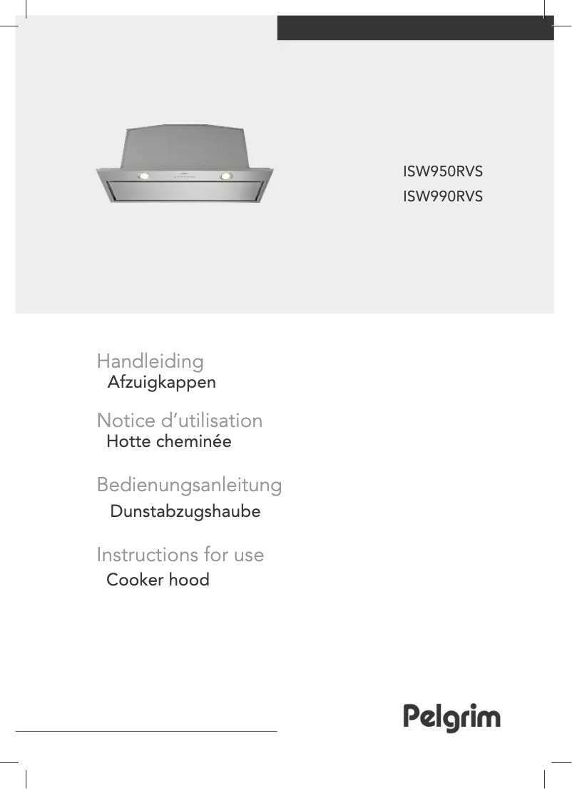 Image de la première page du manuel de l'appareil ISW990RVS