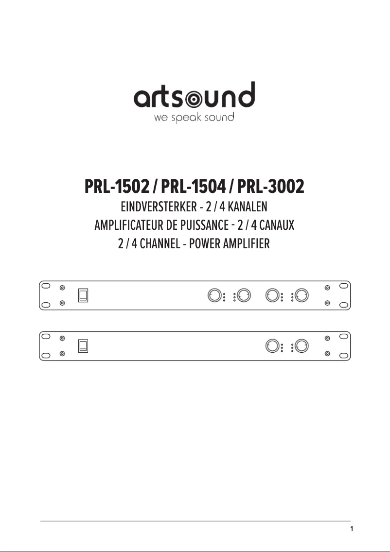 Page 1 de la notice Manuel utilisateur Artsound PRL-3002