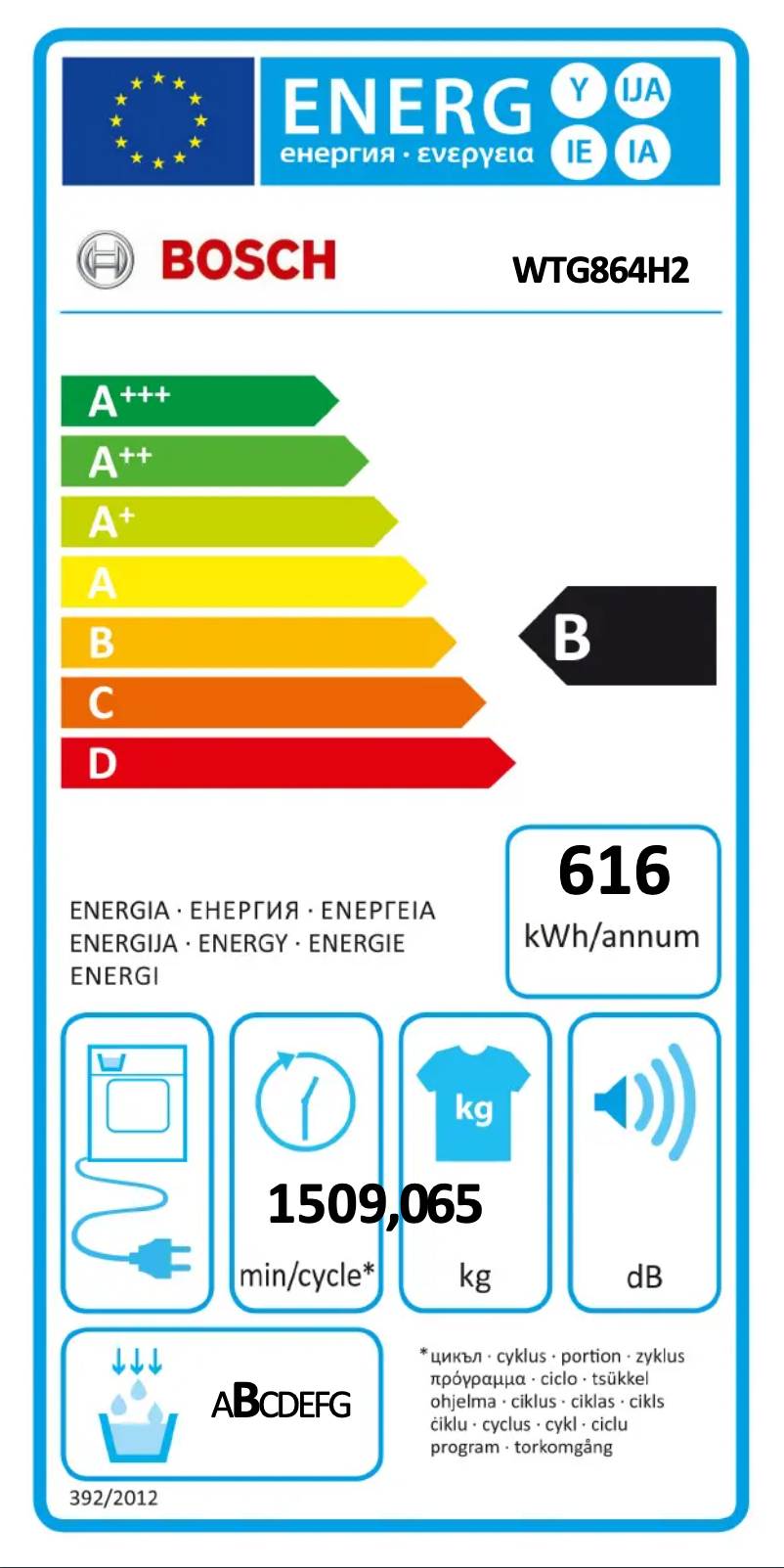 Image de la première page du manuel de l'appareil WTG864H2