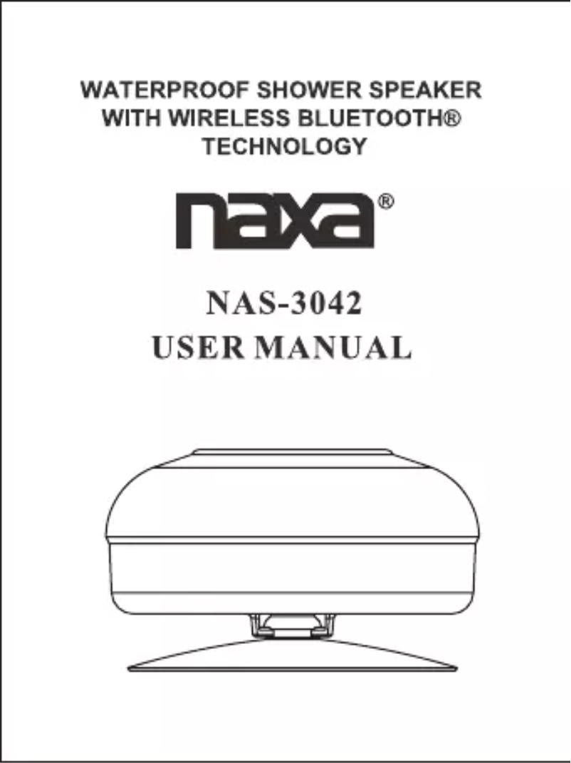 Image de la première page du manuel de l'appareil NAS-3042