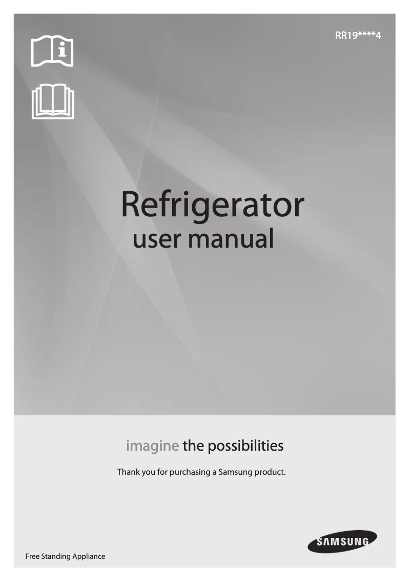 Image de la première page du manuel de l'appareil RR19J2724RY