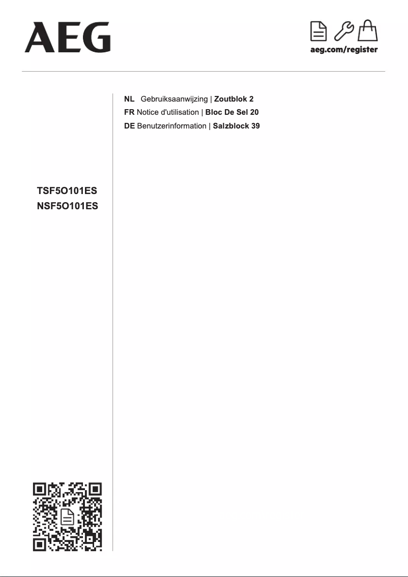 Image de la première page du manuel de l'appareil NSF5O101ES