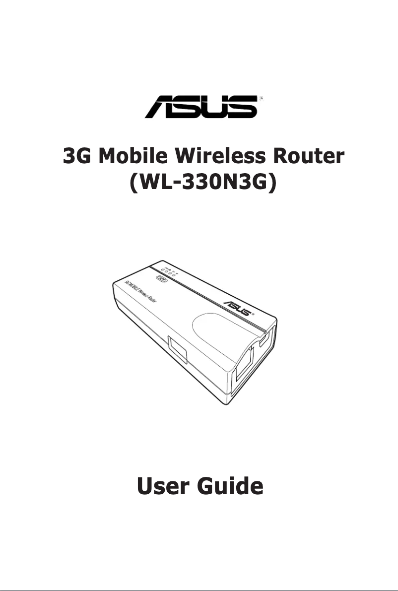 Page 1 de la notice Manuel utilisateur Asus WL-330N3G