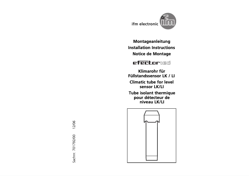 Page n°1 - Manuel utilisateur IFM E43103