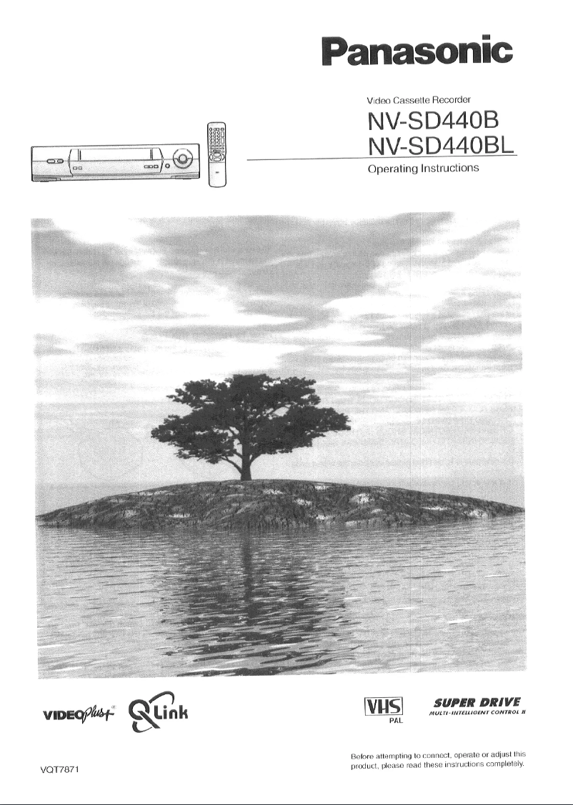 Page n°1 - Manuel utilisateur Panasonic NV-SD440B