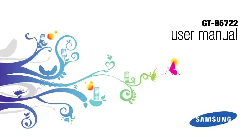 Page 1 de la notice Manuel utilisateur Samsung B5722