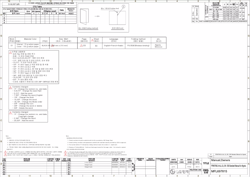 Page 1 de la notice Manuel utilisateur LG S4NW12JA3AD