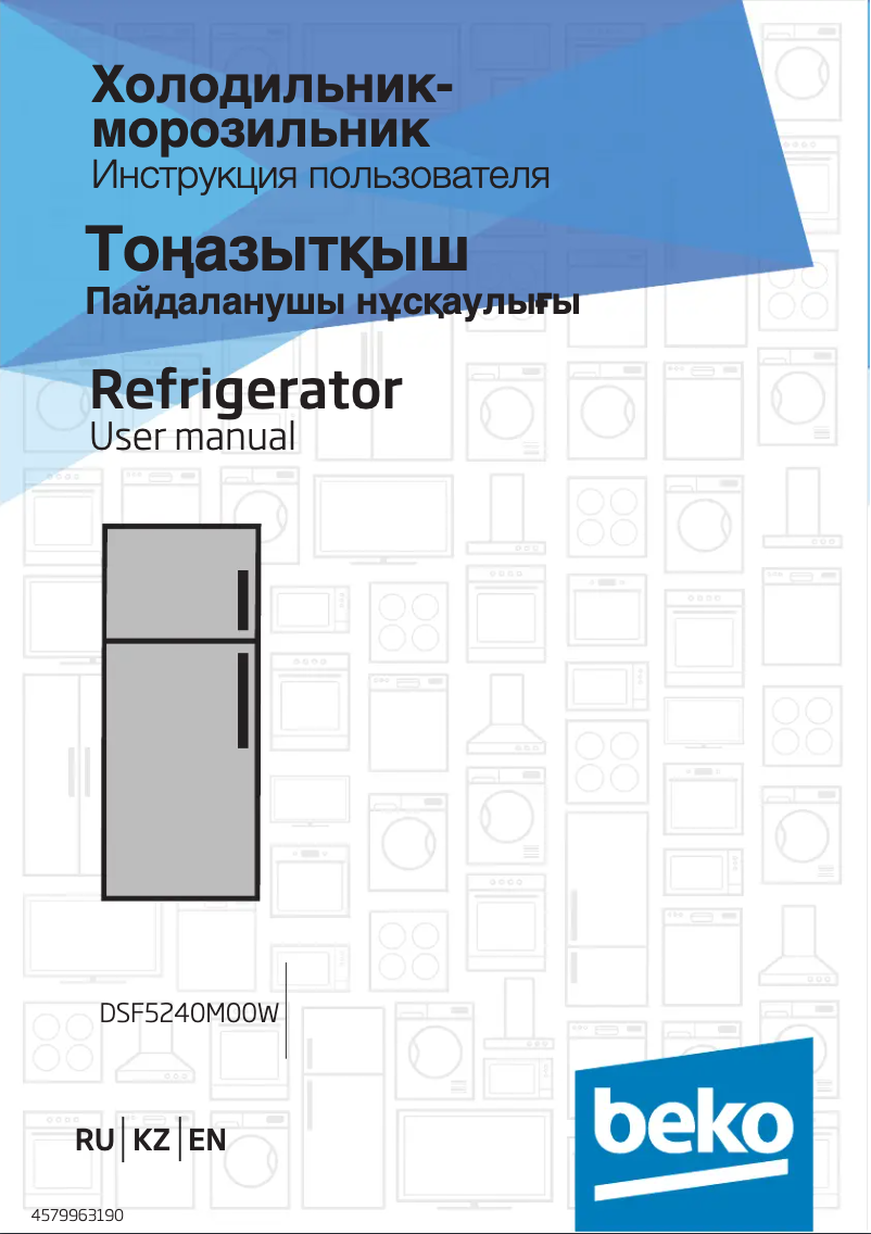 Page 1 de la notice Manuel utilisateur Beko DSF5240M00W