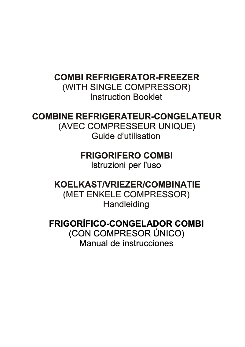 Page n°1 - Manuel utilisateur Continental Edison CEFD237AV