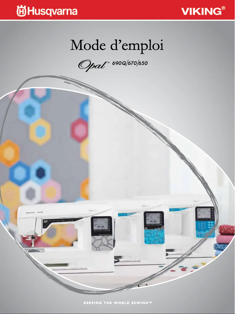 Page 1 de la notice Manuel utilisateur Husqvarna Viking Opal 650
