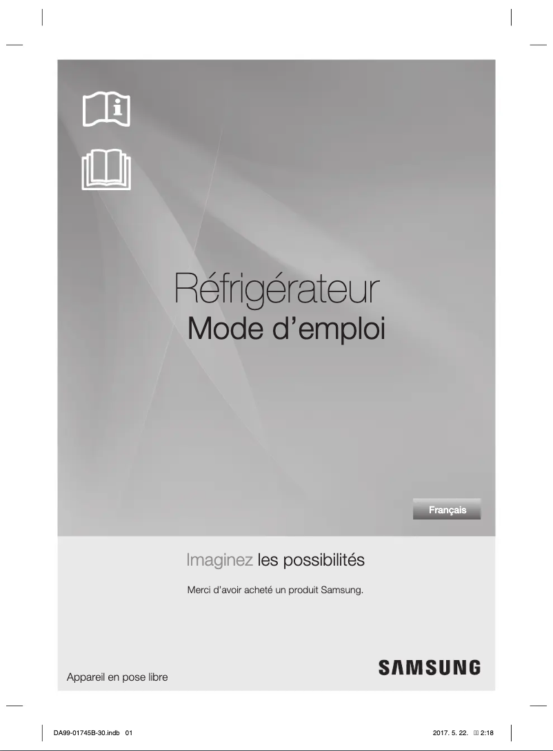 Page 1 de la notice Manuel utilisateur Samsung RSG5PUBC