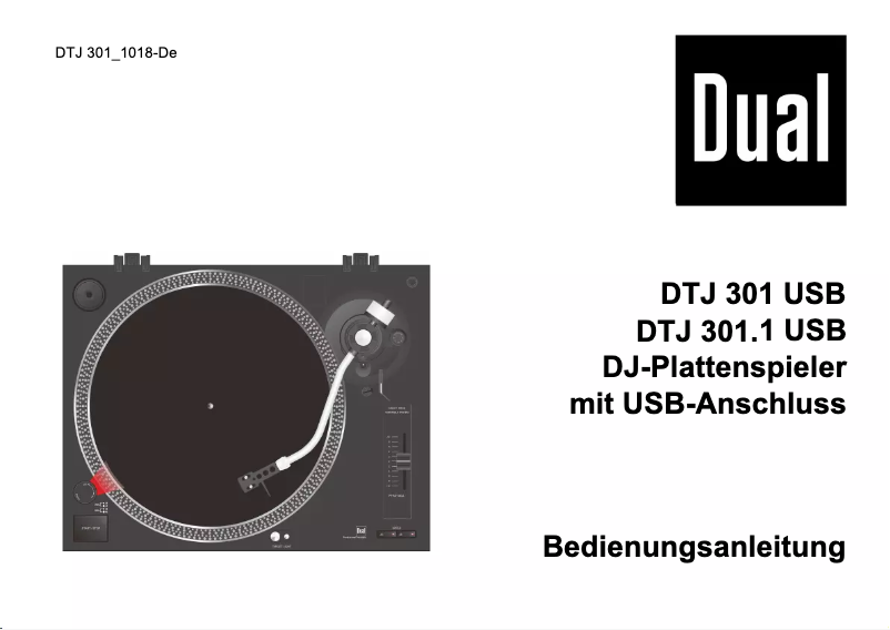 Page n°1 - Manuel utilisateur Dual DTJ 301.1 USB