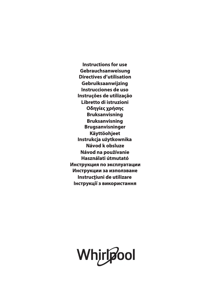 Page 1 de la notice Mode d'emploi Whirlpool SPIW422/2