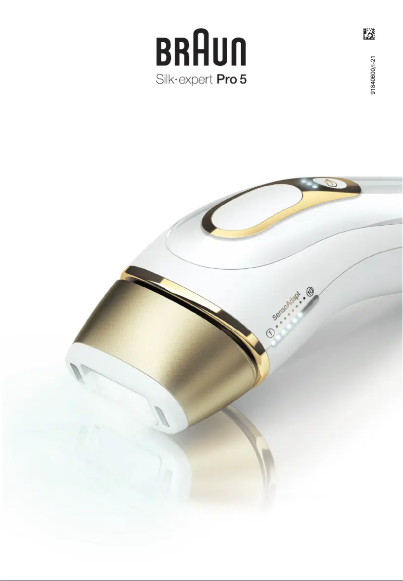 Page n°1 - Manuel utilisateur Braun Silk-expert Pro 5 PL5387