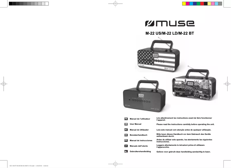Image de la première page du manuel de l'appareil M-22 BT