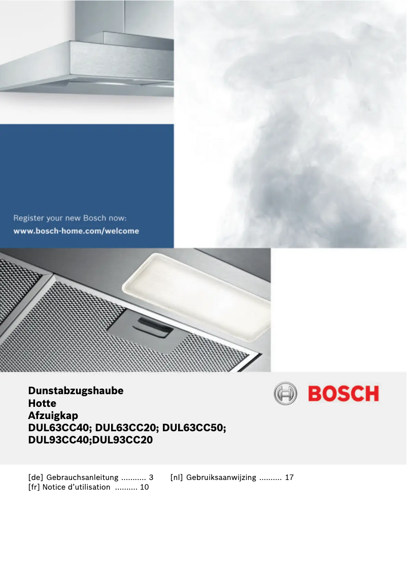 Page 1 de la notice Manuel utilisateur Bosch DUL63CC50