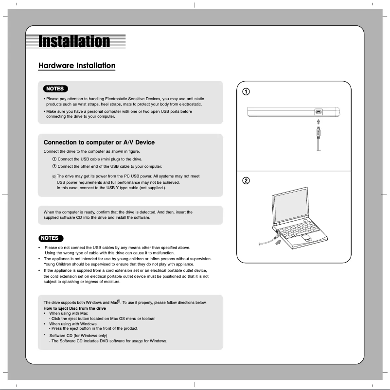 Page n°1 - Manuel utilisateur LG GP65NW60