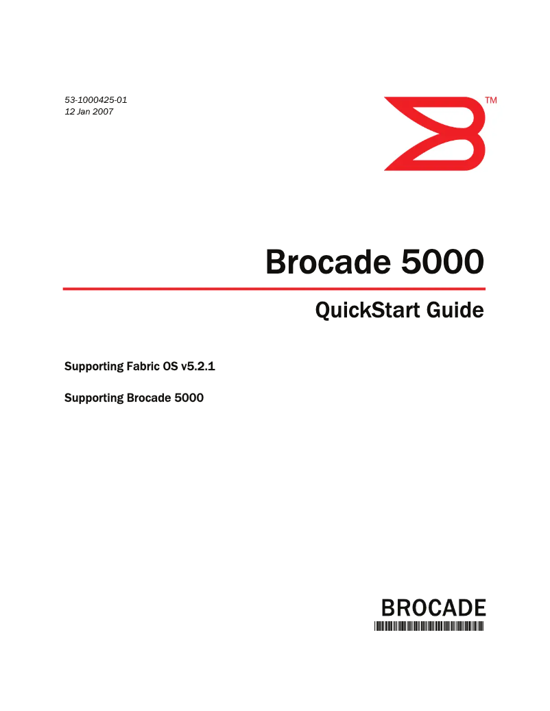 Page 1 de la notice Guide d'installation Dell Brocade 300