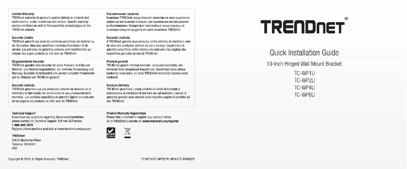 Page n°1 - Manuel utilisateur TRENDnet TC-WP6U