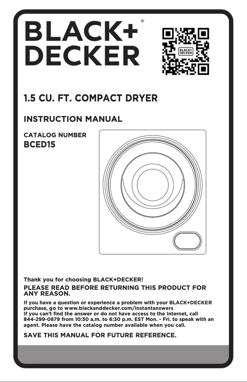 Page n°1 - Manuel utilisateur Black & Decker BCED15