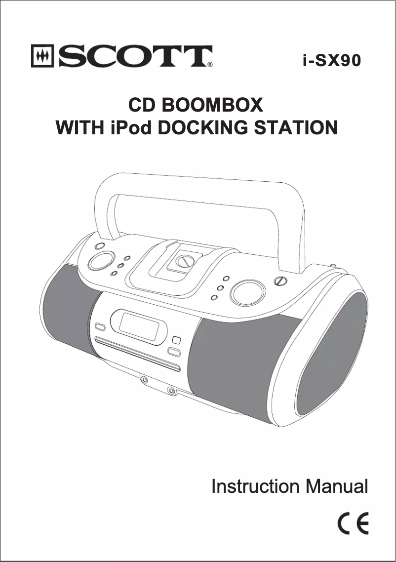 Image de la première page du manuel de l'appareil i-SX 90