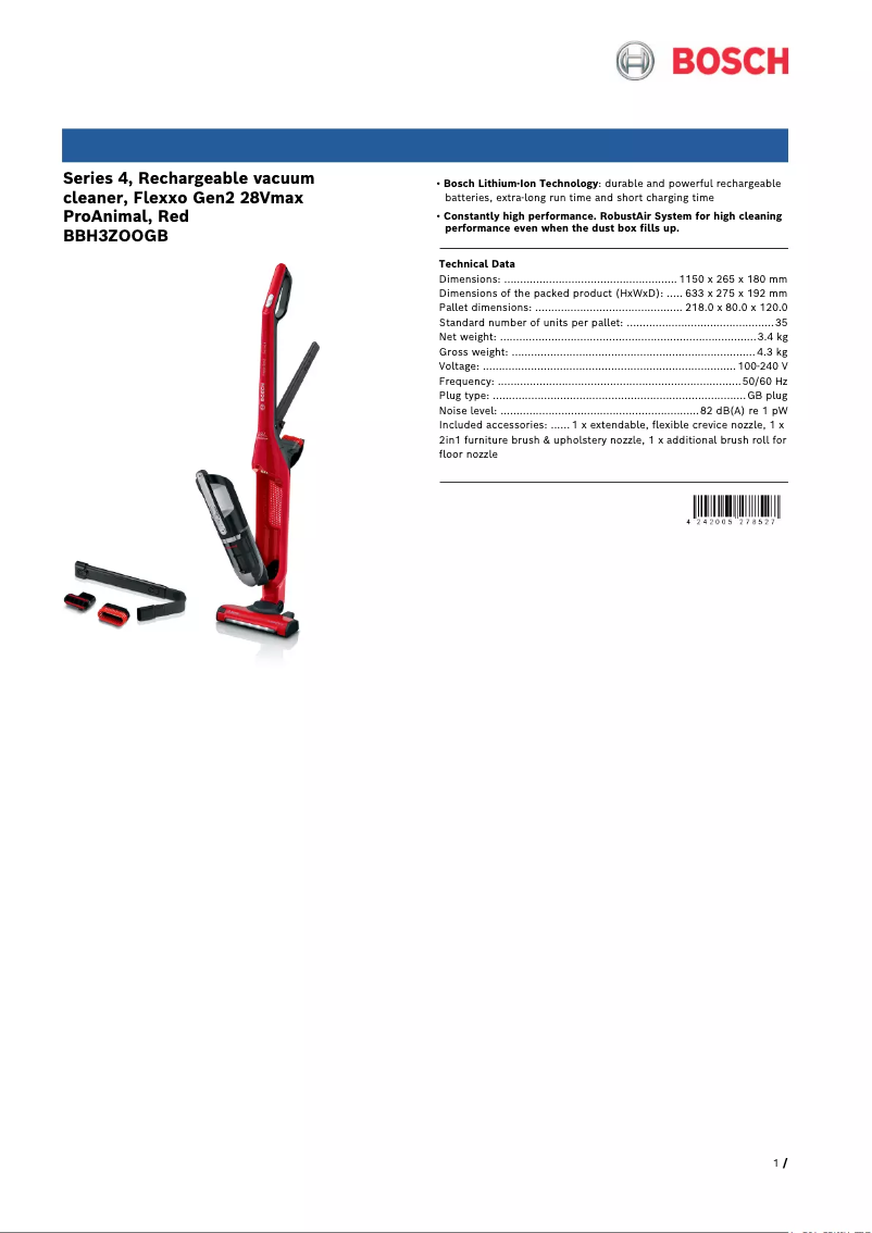 Image de la première page du manuel de l'appareil Flexxo Serie 4 BBH3ZOOGB