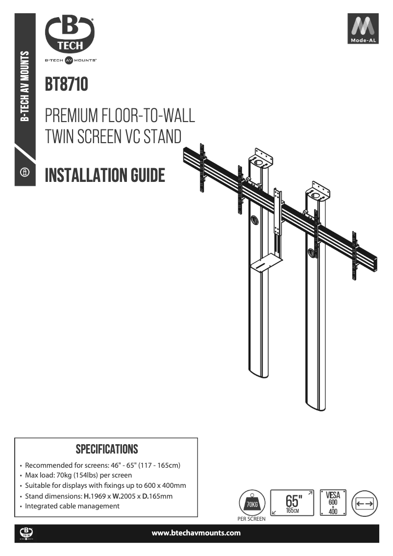 Image de la première page du manuel de l'appareil BT8710