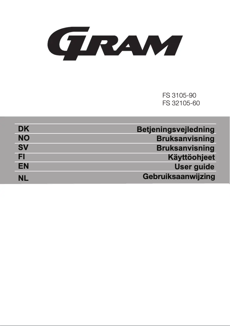 Page 1 de la notice Manuel utilisateur Gram FS 32105-60