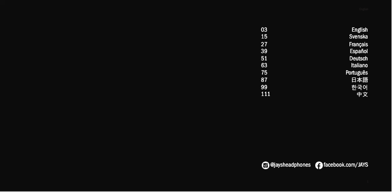 Page n°1 - Manuel utilisateur JAYS u-Jays Wired