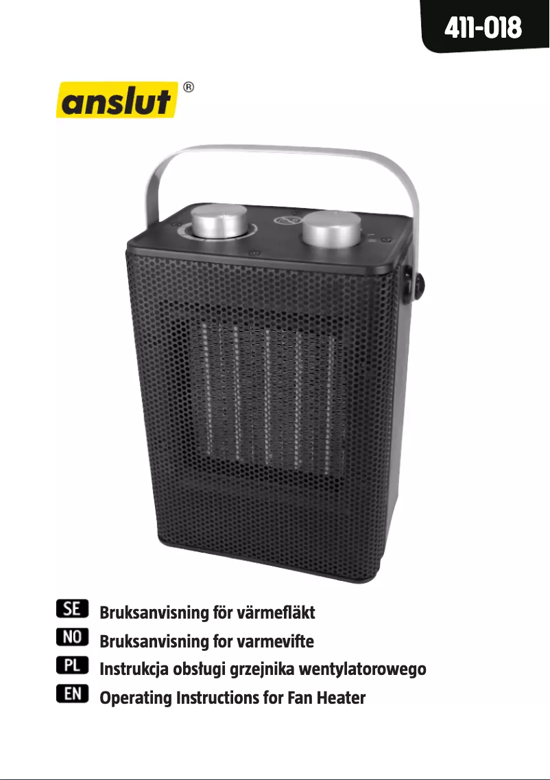 Page 1 de la notice Manuel utilisateur Anslut 411-018
