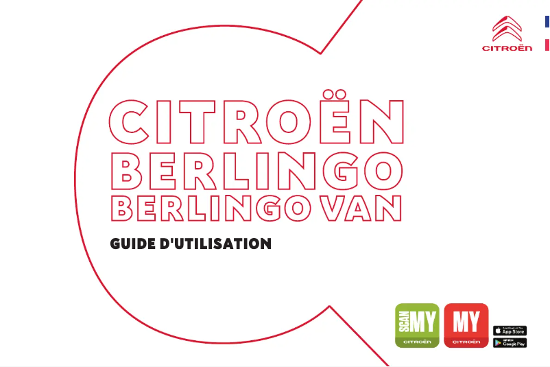 Page 1 de la notice Manuel utilisateur Citroën Berlingo Van (2024)
