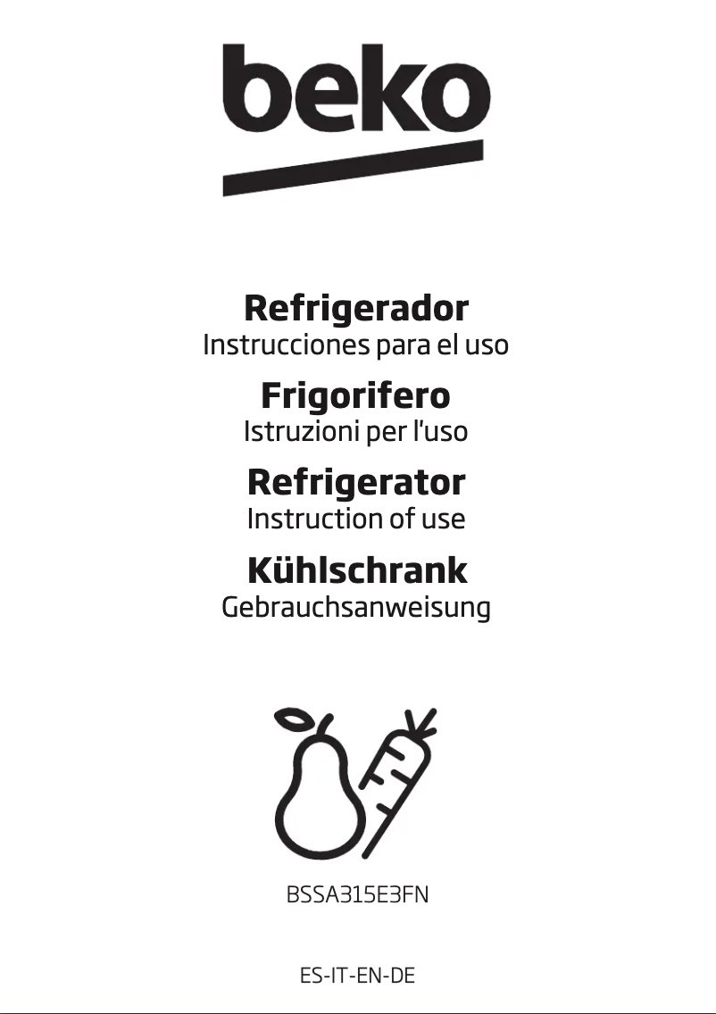 Image de la première page du manuel de l'appareil 7523820016